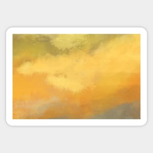 Painted Dream Mist over Dusk on yellow Sticker